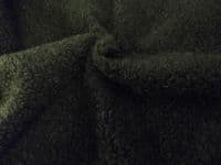Faux Fur SHERPA FLEECE Sheepskin Fabric Material - CASHMERE BOTTLE GREEN